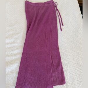 Free People Pink Knit Wrap Skirt Size XS